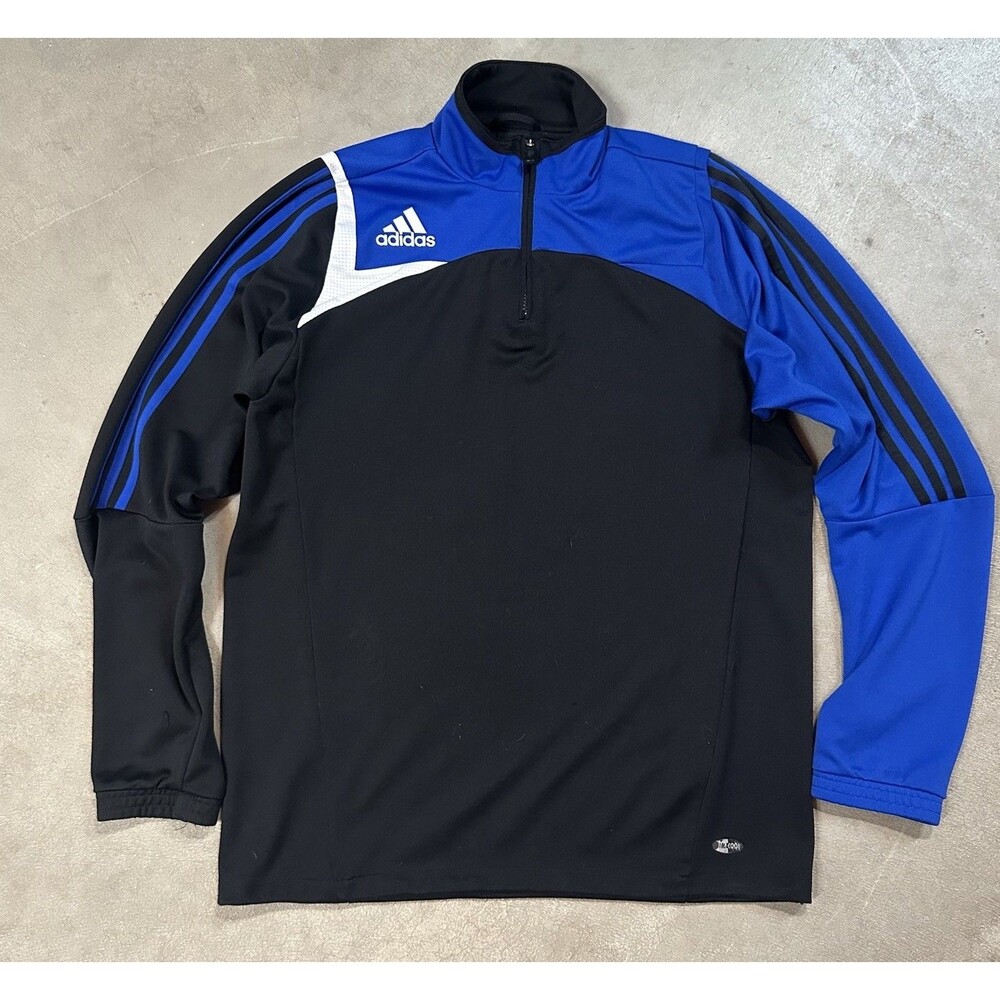 2007 Adidas Clima365 Mens Large Colorblock 1/4 Zip Pullover Activewear Jacket